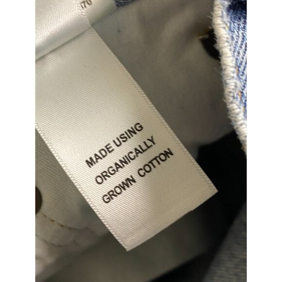 Agolde Jamie Womens Jeans Size 25 Blue Distressed Button Fly Slim Straight - Picture 9 of 16